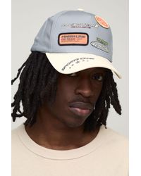 BoohooMAN - Printed Cap With Applique Patches - Lyst
