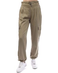 DKNY - Soft Cargo Pants With A Bungee Waist - Lyst
