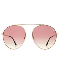 Tom Ford - Sunglasses Simone 0571 28Z To Peach Gradient Metal (Archived) - Lyst