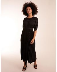 Blue Vanilla - Pleated Dress With Belt - Lyst