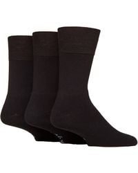 Gentle Grip - 3 Pack Bamboo Socks Soft Breathable Cushioned Crew - Lyst