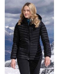 Mountain Warehouse - 'Skyline' Hydrophobic Down Jacket Water Resistant Hooded Winter Coat Polyamide - Lyst