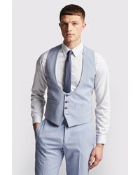 Antique Rogue - Single Breasted Sleeveless Five Button Scoop Neck Plain Slim Fit Suit Waistcoat - Lyst