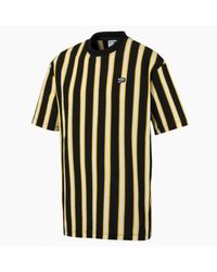 PUMA - Downtown Stripe Tee Casual T-Shirt 595687 01 - Lyst
