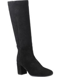 Hush Puppies - Oprah Suede Heeled Knee High Boots - Lyst