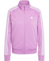 adidas - Primegreen Essentials Warm-Up Slim 3-Stripes Track Jacket - Lyst