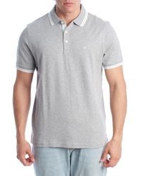 Michael Kors - Short Sleeve Cotton Polo Shirt Of15fy220b Gray - Lyst