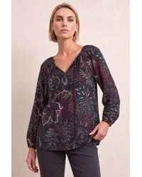 Roman - Floral Puff Print Stretch Shirt - Lyst