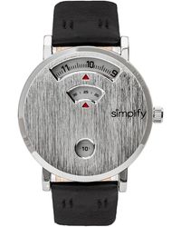 Simplify - The 7000 Leather-Band Watch - Lyst