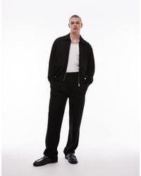 TOPMAN - Premium Straight Fit Twill Jogger - Lyst