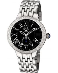 Gv2 - Astor Swiss Quartz Diamond Dial Stainless Steel Watch - Lyst