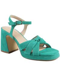 Jones Bootmaker - Gloriana Block Heel Leather Buckled Sandals - Lyst