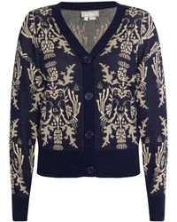Usha - Gebreid Vest Mariene Crème - Lyst