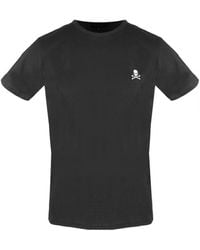 Philipp Plein - Skull And Crossbones Logo Underwear T-Shirt Cotton - Lyst