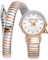 Just Cavalli - Radiosa Quartz Two Tone Stainless Steel Bracelet Watch - Lyst