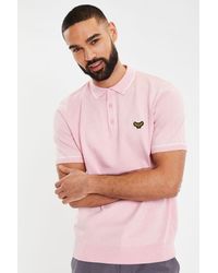 Threadbare - 'Clarendon' Cotton Rich Short Sleeved Knitted Polo - Lyst