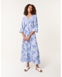 Blue Vanilla - Embellished V Front & Back Maxi Dress - Lyst