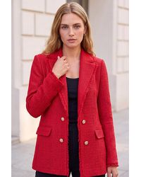 Roman - Fray Mid Boucle Jacket - Lyst