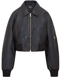 Infinity Leather - Oversized Ma-1 Bomber Jacket - Lyst