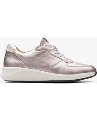 Clarks - Un Rio Sprint Platinum Trainers - Lyst