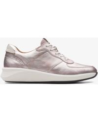 Clarks - Un Rio Sprint Platinum Trainers - Lyst