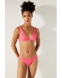 Penti - Striped Ribbed Underwire Bikini Top - Lyst