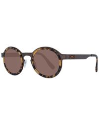 Zegna - Polarized Oval Sunglasses With Frame And Lenses - Lyst