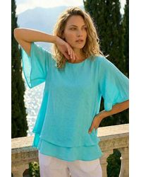 Roman - Double Layered Tunic Top - Lyst