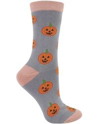 Miss Sparrow - Ladies Halloween Novelty Bamboo Socks - Lyst