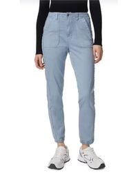 Marks & Spencer - M&S Collection Ladies Cotton Blend Slim Fit Ankle Grazer Joggers - Lyst