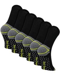 Sock Snob - 6 Pairs Non Slip Grip Work Socks - Lyst