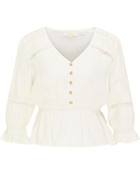 Usha - Blouse Dames Wolwit - Lyst