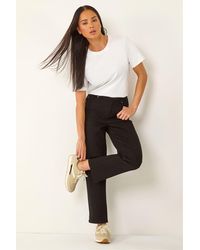 Roman - Petite Stretch Straight Leg Jeans - Lyst