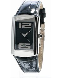 Chronotech - Black Leather Watch - Lyst