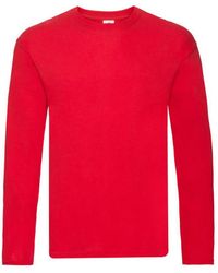 Fruit Of The Loom - R Long-Sleeved T-Shirt () Cotton - Lyst