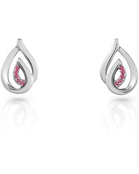 Orphelia - 'Dazzle' 925 Sterling Stud Earrings - Lyst