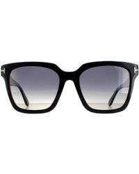 Tom Ford - Square Shiny Smoke Polarized Selby Ft0952 - Lyst
