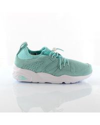 PUMA - Trinomic Blaze Of Glory Soft Slip On Toggle Trainers 360101 11 Nubuck Leather - Lyst