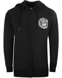 Roberto Cavalli - Large Circle Design Zip-Up Hoodie Cotton - Lyst