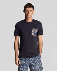 Lyle & Scott - Floral Print Pocket T-Shirt - Lyst