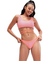 Speedo - Gingham Bikinibroekje - Lyst