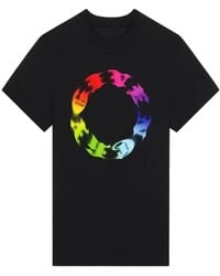 Givenchy - Oversized Zwart T-shirt Met Cirkellogo Van - Lyst