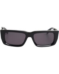 Palm Angels - Rectangular Slim Sunglasses With Logo Xl Peri040C99Pla0011007 - Lyst
