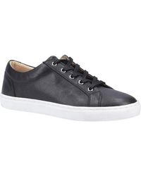 Hush Puppies - Tessa Leren Trainers (zwart) - Lyst