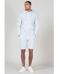 Tokyo Laundry - Pale Cotton Blend Hoody And Fleece Shorts Loungewear Set - Lyst