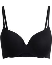 BOSS - V-Neck Sports Bra With Spaghetti Straps - Lyst