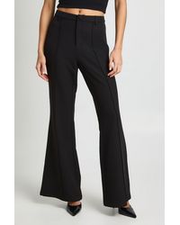 Boohoo - Seam Detail Flare Leg Pants - Lyst