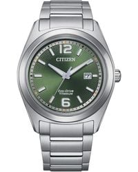 Citizen - Herren Silberne Uhr Aw1641-81X - Lyst