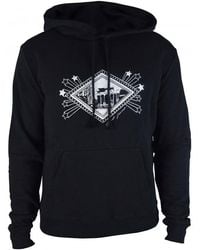 Saint Laurent - Hoodie Sweat Met Logo Zwart - Lyst
