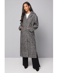 Wallis - Collared Cuff Detail Maxi Coat - Lyst
